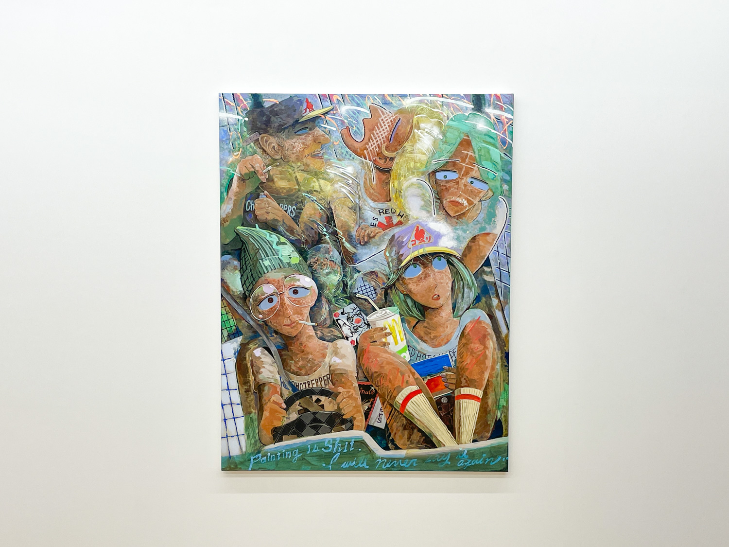 山田新一、【カロライナ】、希少な画集より、新品額装付、マット額装付き 個展】コロナ禍の東京をペインティング〜榎本耕一 「NEW LIFE!!」TARO